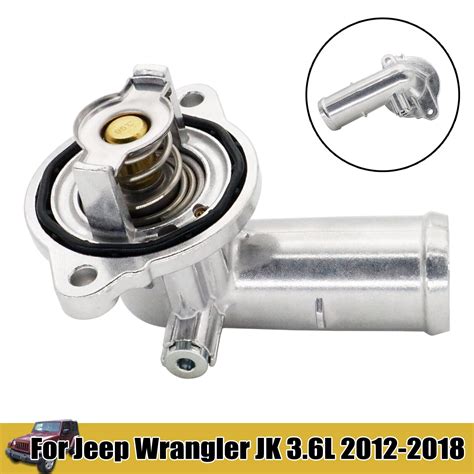 jeep jk 2013 3.6l thermostat housing made of metal|jk 3.6 thermostat housing reviews.